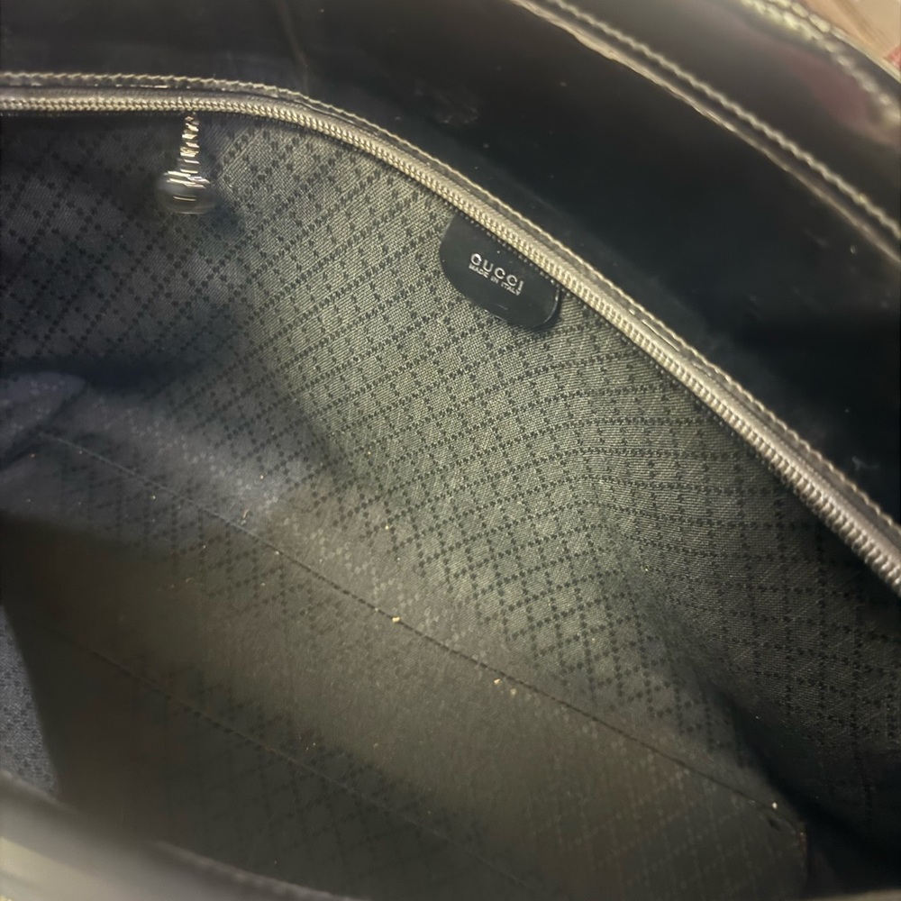 Gucci Black Shoulder Bag with Bamboo Handle with COA - Picture 11 of 11